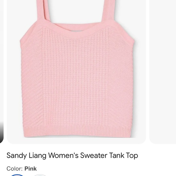 Sandy Liang for Target. Pink sweater top. Size 1x. Preowned. - Picture 6 of 6